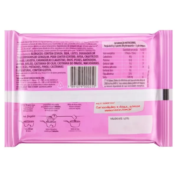 Macarrão Instantâneo Nissin Sabor Bacon 80g - Image 2